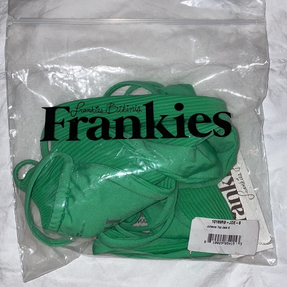 Frankies Bikinis Julianne top in Jade green S - Picture 7 of 7